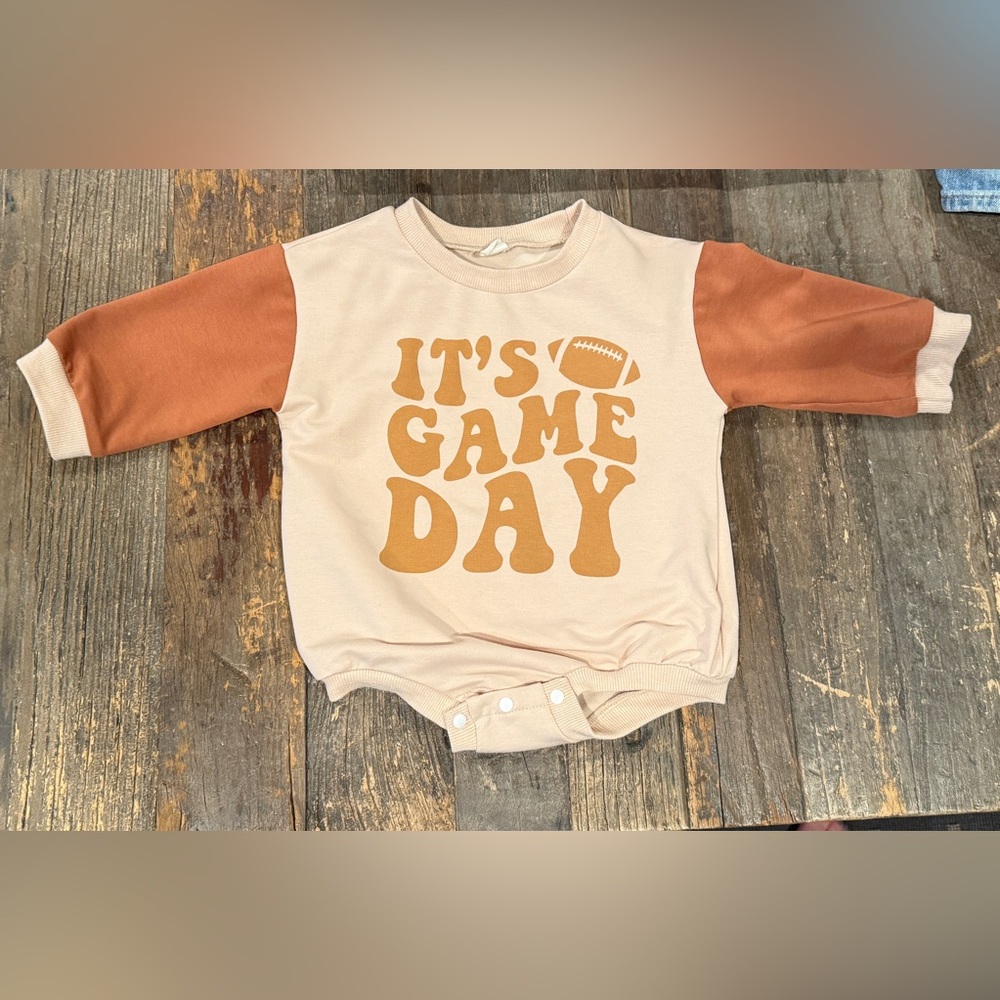 It’s Game Day Toddler Baby Sweatshirt/ Rompers for Football Season
